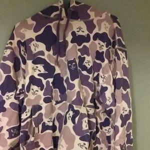 Rip n dip purple camo hoodie